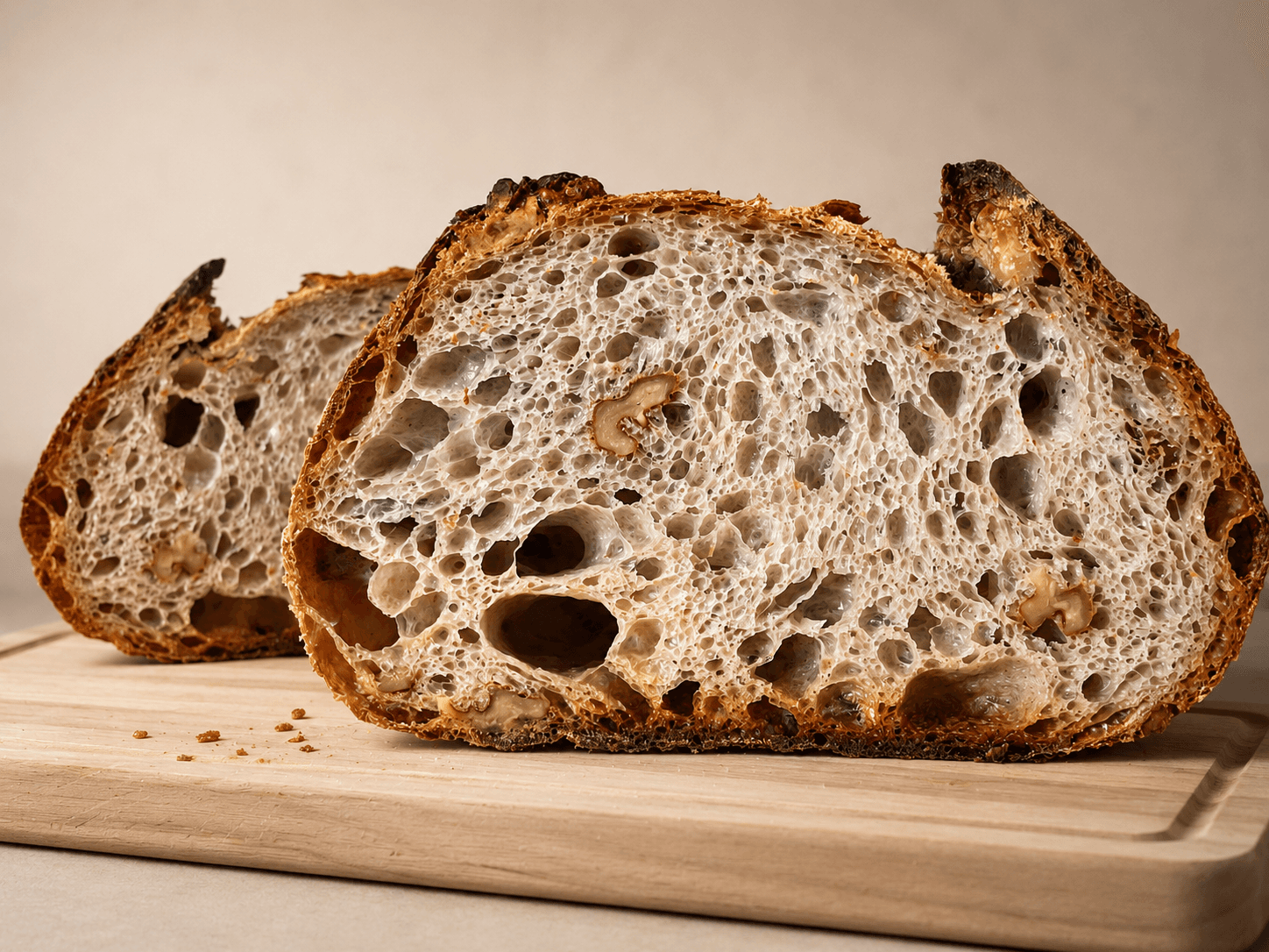 Pane con segale e noci